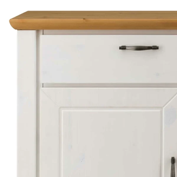 157x86x42 Sideboard In Weiß & Kiefer – Nuita 4