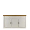 157x86x42 Sideboard In Weiß & Kiefer – Nuita 19