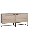 160x75x41 White Wash Kommode Aus Eiche – Myras I 20
