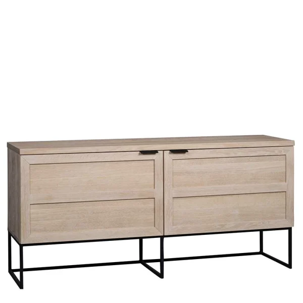 160x75x41 White Wash Kommode Aus Eiche – Myras I 1