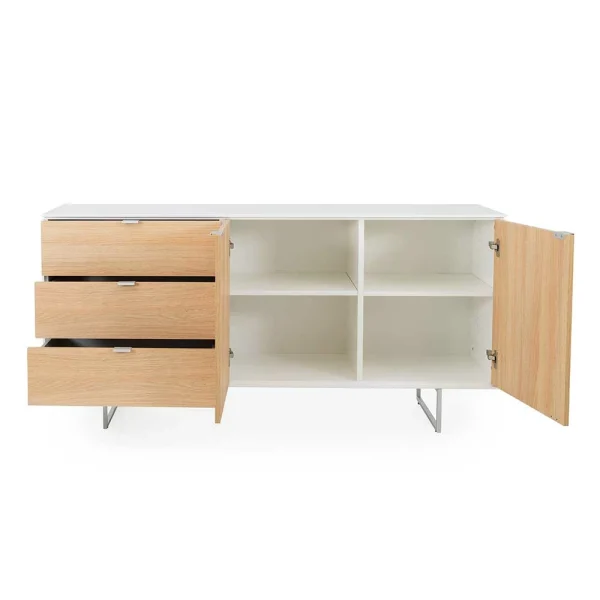 160x77x43 Scandi Kombikommode Mit Bügelfüßen – Lysdanu 4