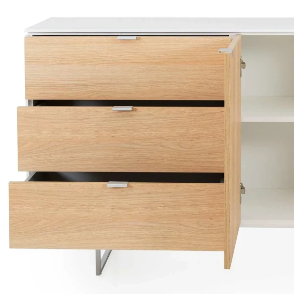 160x77x43 Scandi Kombikommode Mit Bügelfüßen – Lysdanu 6