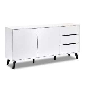 160x80x40 Sideboard In Weiß & Schwarz – Vasdov 10