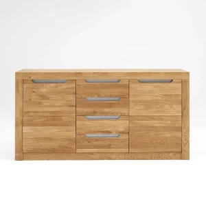160x82x44 Massives Sideboard Aus Wildeiche Bianco – Jiango 9