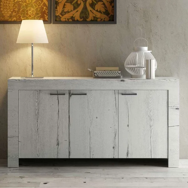 160×83 Cm Türen-Sideboard In Weißeiche – Izento 3