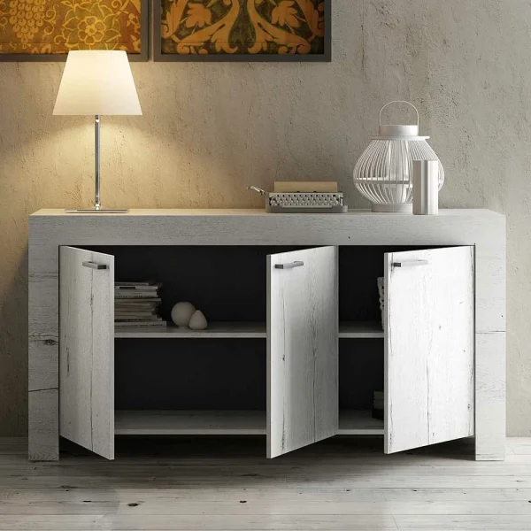 160×83 Cm Türen-Sideboard In Weißeiche – Izento 4