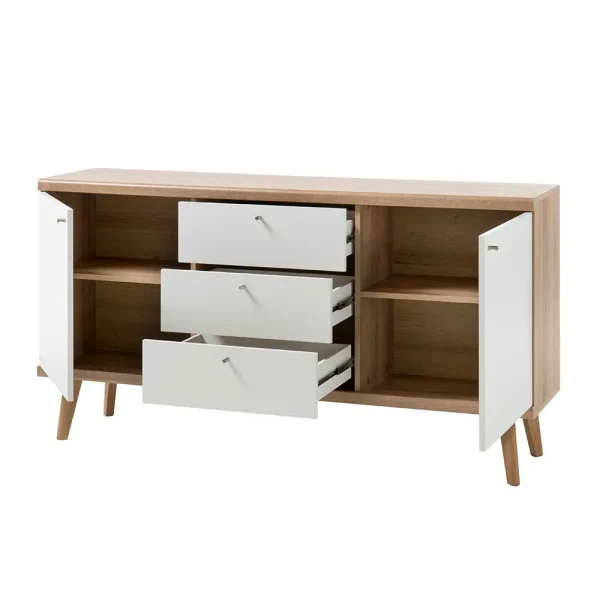 160x83x40 Scandi Anrichte Zweifarbig – Cablos 5
