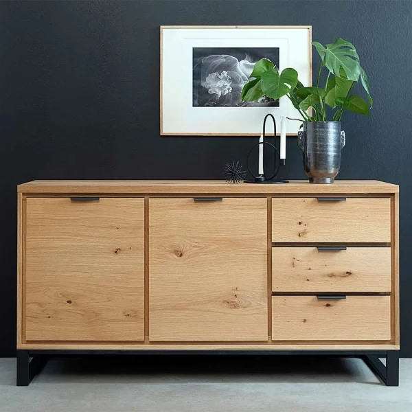 160x83x45 Sideboard Mit Bügelgestell Aus Metall – Essvira 3