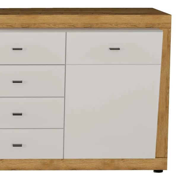 160x85x39 Sideboard In Weiß Glänzend – Sofia 4