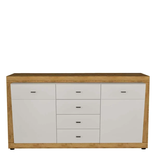 160x85x39 Sideboard In Weiß Glänzend – Sofia 1