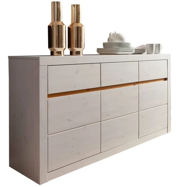 160x85x42 Kiefer Sideboard Gebeizt & Lackiert – Meuvrun 1