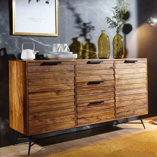 160x88x40 Sideboard Aus Massivem Holz – Dicna 3