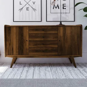 160x90x50 Sideboard In Nussbaumfarben Lackiert – Nadelle 10