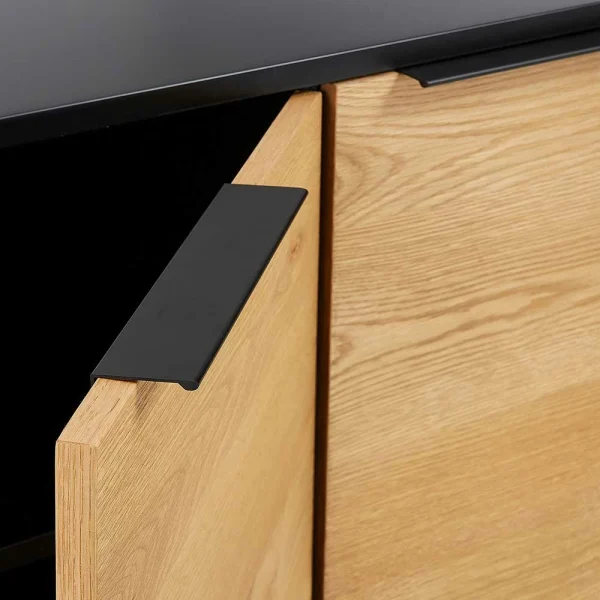 165cm Sideboard Aus Metall & Eiche Furnier – Dicunda 6