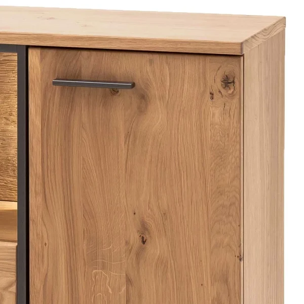 165x115x37 Wohnzimmerschrank In Asteiche Bianco – Vedreda 5