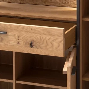 165x115x37 Wohnzimmerschrank In Asteiche Bianco – Vedreda 18
