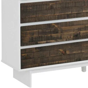 165x68x35 Sideboard In Weiß & Kiefer Dunkel – Chihu 16