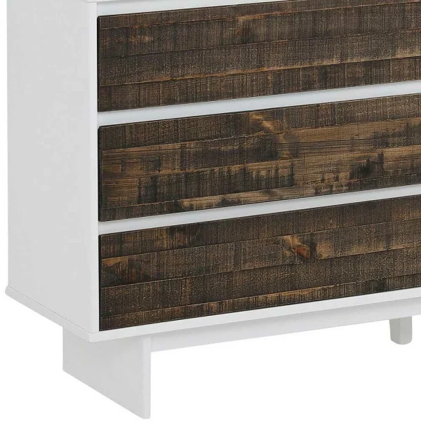 165x68x35 Sideboard In Weiß & Kiefer Dunkel – Chihu 6