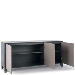165x76x47 3-türiges Sideboard Mit Front Hellgrau – Nashville 12