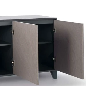 165x76x47 3-türiges Sideboard Mit Front Hellgrau – Nashville 16