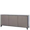 165x76x47 3-türiges Sideboard Mit Front Hellgrau – Nashville 22