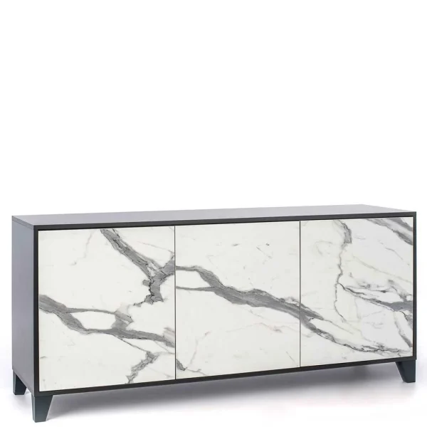 165x76x47 Türen Sideboard In Marmor Optik – Maisu 3