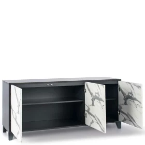165x76x47 Türen Sideboard In Marmor Optik – Maisu 12