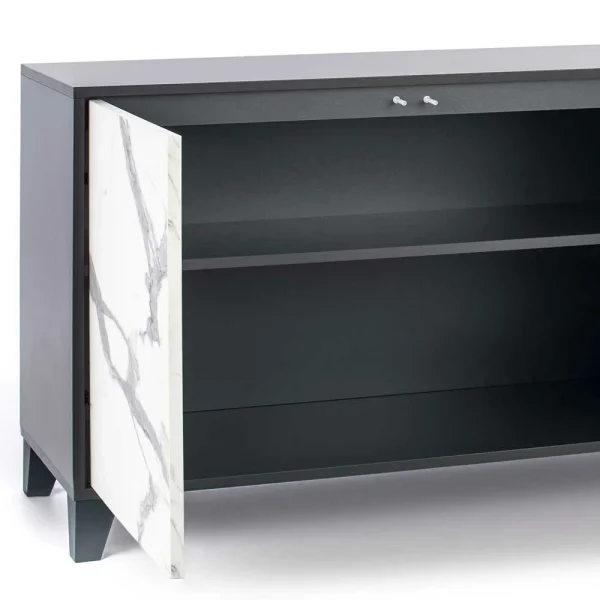 165x76x47 Türen Sideboard In Marmor Optik – Maisu 5