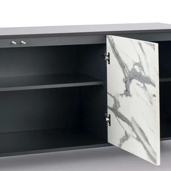 165x76x47 Türen Sideboard In Marmor Optik – Maisu 7