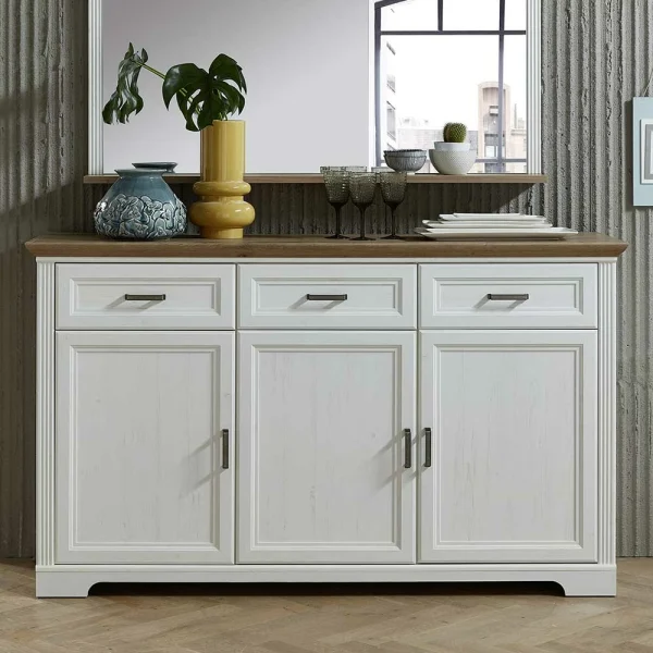 166x102x48 Landhaus Sideboard Mit Türen – Sinolita 3
