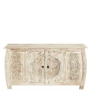 166x85x40 Cm Akazie Sideboard In White Wash – Omie 10