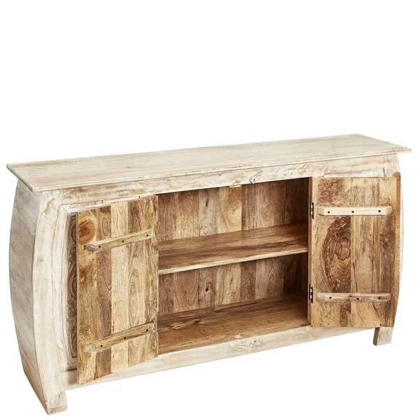 166x85x40 Cm Akazie Sideboard In White Wash – Omie 4