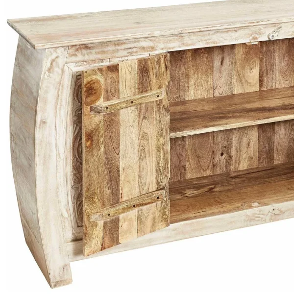 166x85x40 Cm Akazie Sideboard In White Wash – Omie 5