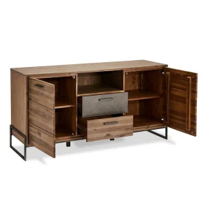 167x87x50 Factory Style Sideboard Aus Akazie – Intinesta 14