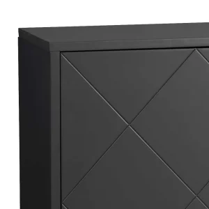 169x87x42 Türen Sideboard In Grau & Eiche – Vinosca 16