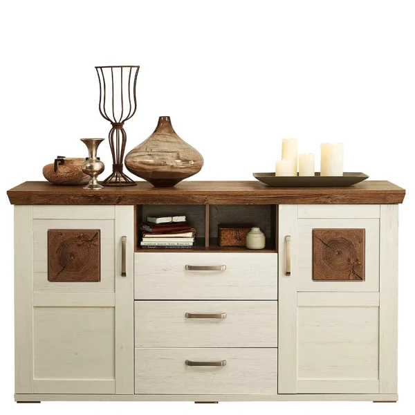169x91x47 Country Style Anrichte In Weiß – Noiala 1
