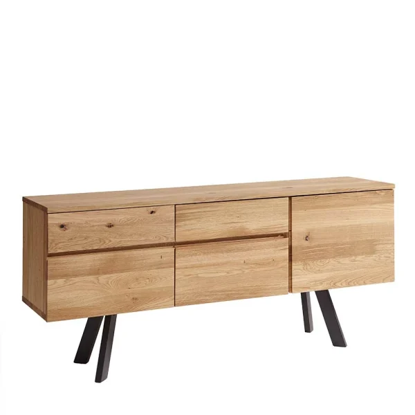 170x79x43 Industry Kommode Aus Wildeiche & Stahl – Sympatia 1