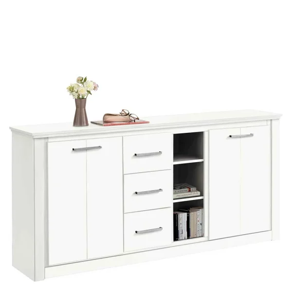 170x82x35 Weißes Sideboard Auf Sockel – Enzetra 3