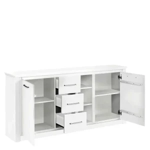 170x82x35 Weißes Sideboard Auf Sockel – Enzetra 12