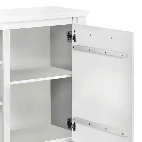 170x82x35 Weißes Sideboard Auf Sockel – Enzetra 7