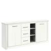 170x82x35 Weißes Sideboard Auf Sockel – Enzetra 20