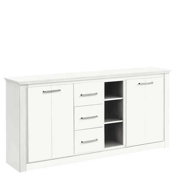 170x82x35 Weißes Sideboard Auf Sockel – Enzetra 1