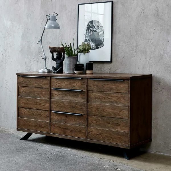 170x85x45 Sideboard In Wildeiche Dunkel – Utjavas 3