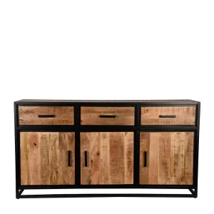 170x90x45 Industrial Sideboard Mit Bügelgestell Aus Metall – Piatrasun 10