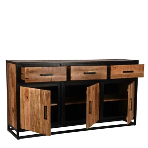 170x90x45 Industrial Sideboard Mit Bügelgestell Aus Metall – Piatrasun 12