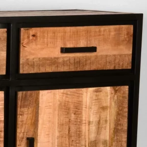170x90x45 Industrial Sideboard Mit Bügelgestell Aus Metall – Piatrasun 18