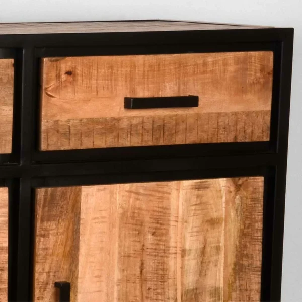 170x90x45 Industrial Sideboard Mit Bügelgestell Aus Metall – Piatrasun 7