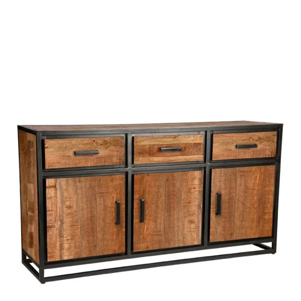 170x90x45 Industrial Sideboard Mit Bügelgestell Aus Metall – Piatrasun 1