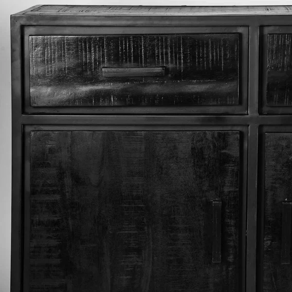 170x90x45 Industry Sideboard In Schwarz – Esturado 6
