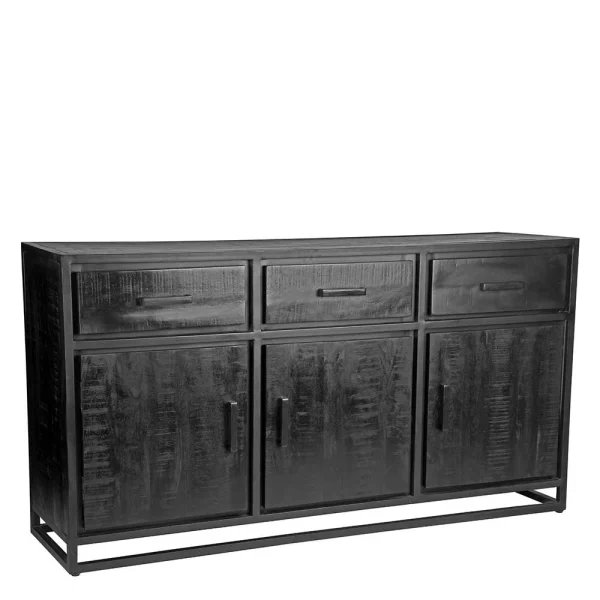 170x90x45 Industry Sideboard In Schwarz – Esturado 1